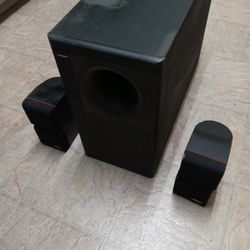 Bose Subwoofer and Speakers.
