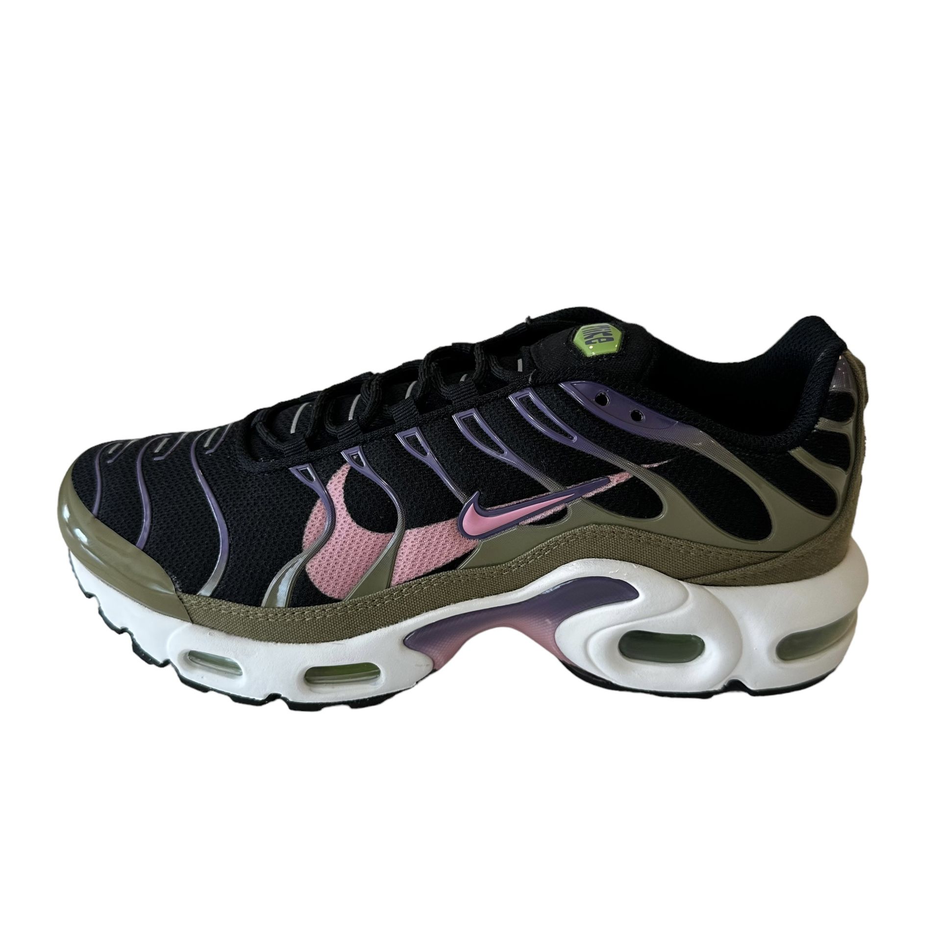 Nike Air Max Plus Big Kids Shoes DX3093-001 GS Grade School Size 6Y Black Purple