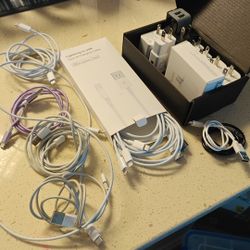 Box of Lightning Cables / Power Bricks