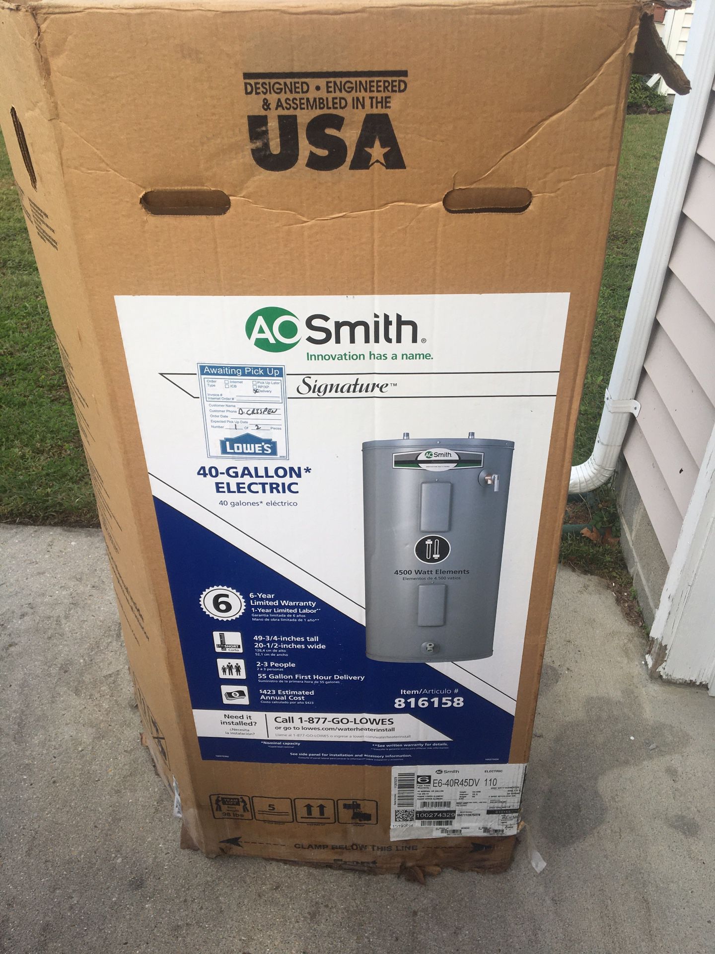 ( Brand New ) Electric Water Heater