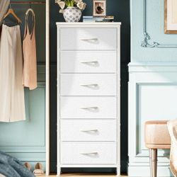 Huuger 43.3 Inch Tall Dresser for Bedroom, 6 Drawer Dresser & Chests of Drawers