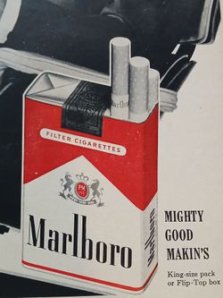 Vintage Lot (9) Tobacciana Ads • Saturday Evening Post Mag Pull-outs • Cigarettes ○ Marlboro Man