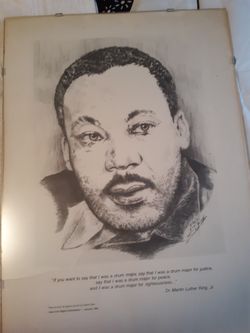 MLK portrait by Daniel Allen 1984