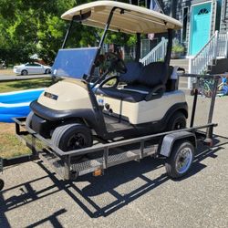 Club Car Precedent And Trailer Combo!