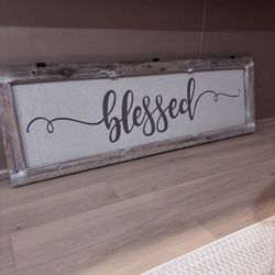Large Blessed Sign