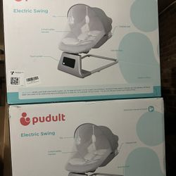 Brand NEW  Electric Baby Swing Infant Swing Toddler for Newborn Boy Girl, 5 Sway Speeds with Remote Control, Five-Point Carabiner 10 Preset Melodies a