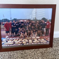 Framed Photo Of 2008 CWS Champions Fresno State