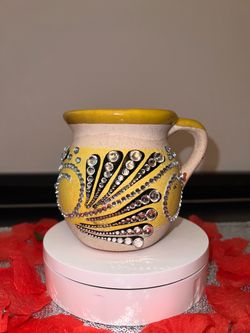 Mexican tasa (cup) blinged out