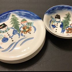 Tabletops Unlimited Winterland Christmas Lot