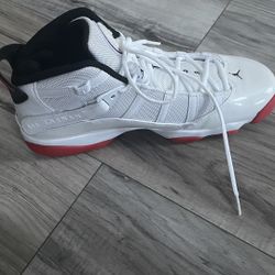 Nike Air Jordan 6 Rings White University Red Men's Shoes Size 10