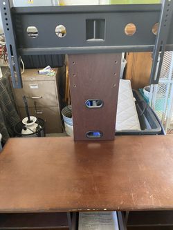 TV Table And Cabinet Two Draws With Selves On Each Side  Left To Ry4feet Front To Back 21 Ina Wood 