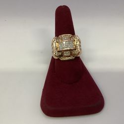 14K Gold Diamond Ring- 18.5g