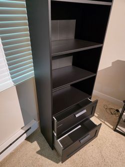Shelving unit 2 drawers 4 shelves