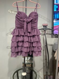 Purple mini dress