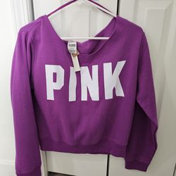 New, never worn purple light weight sweatshirt.