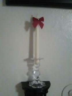 Candelero de vidrio nuevo