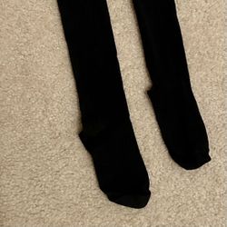 Black Striped Knee High Socks
