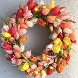 Beautiful Tulips Wreath 
