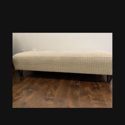 Long Couch With One Blanket And All Pillows