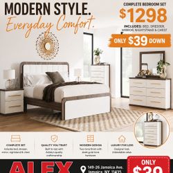 🔥 NEW ASHLEY BEDROOM SET – MODERN STYLE! 🔥