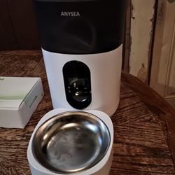 Anysea Automatic Cat Feeders: Timed Pet Feeder for Cats and Dogs with LCD Display