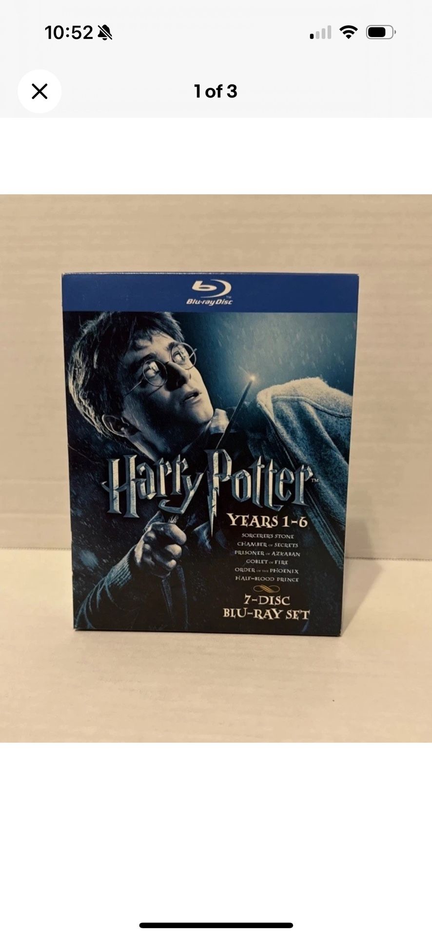 Harry Potter: Years 1-6 (Blu-ray Disc, 2009, 7-Disc Set (Excellent Condition)