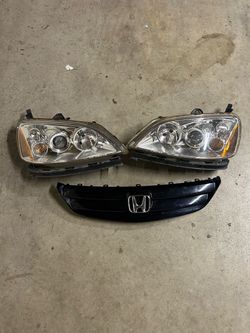 Honda Headlights and Front Grille Set