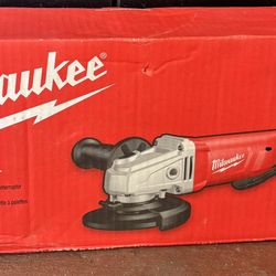 Milwaukee 11 Amp Corded 4-1/2 in. Small Angle Grinder with Lock-On Paddle Switch