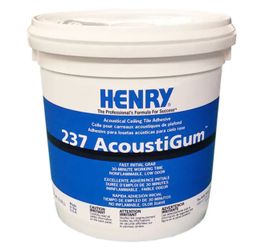 Henry 237 AcoustiGum Off-White Ceiling Tile Adhesive 1 Gal - New in Bucket