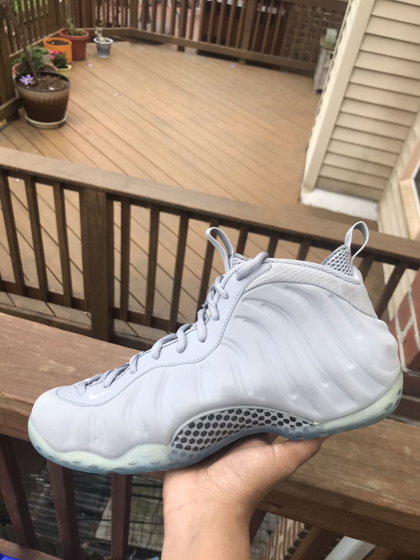 Air foamposite one wolf grey