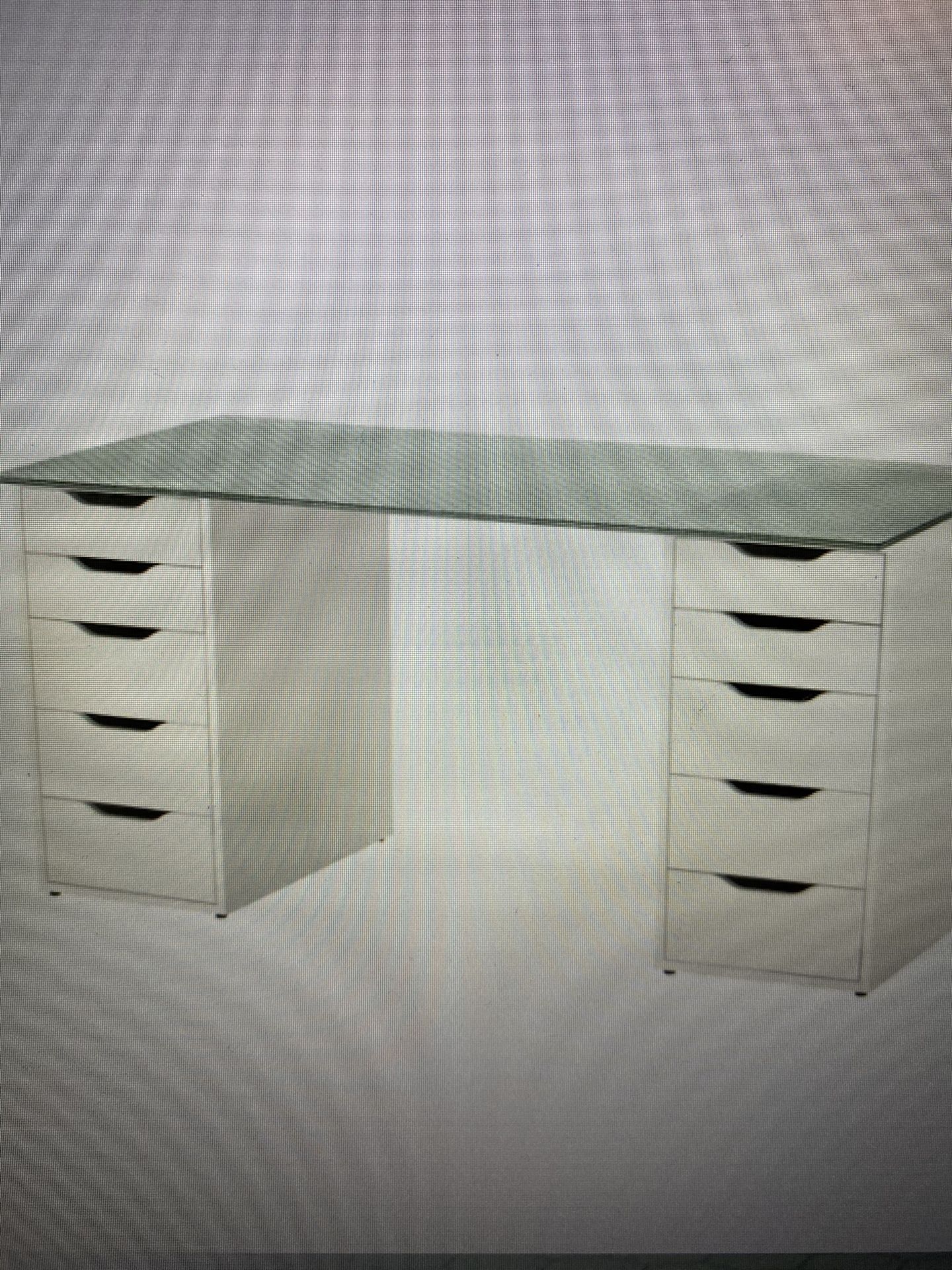 GLASHOLM desk Top For IKEA Alex Desk for Sale in Buckley, WA OfferUp