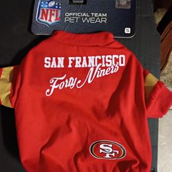 NFL 49ERS PET SHIRT