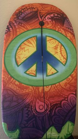 Peace sign boogie board