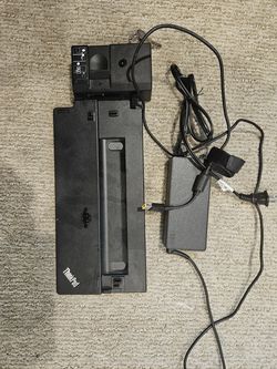 Lenono thinkpad 40AJ docking station with power adapter