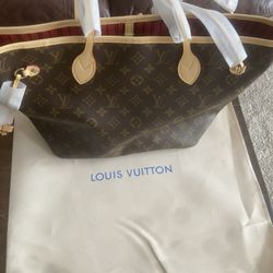 Brown Leather Tote Bag 