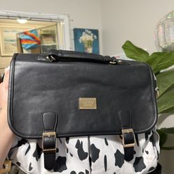 Cow Print Laptop Bag