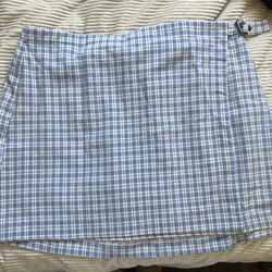 Blue Striped Skirt