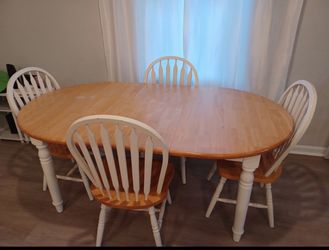 Dining table set-with leaf-