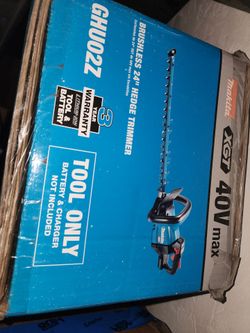 Makita 40-volt XGT 24-inch brushless hedge trimmer. Model GHU022. Brand new
