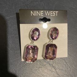 Nine West Purple Earrings New
