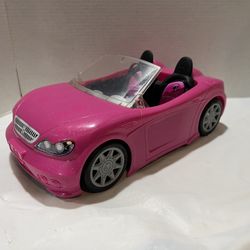 2013 Mattel Barbie Pink Convertible Car BDF38 Sparkle Roadster Vehicle Toy