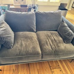 Velour Loveseat