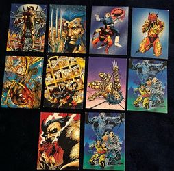 1992 Wolverine From Then ’Til Now II Marvel Trading Cards 10 Card Lot