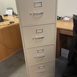 Two 4-drawer Filing Cabinets