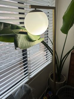 Gold modern floor lamp
