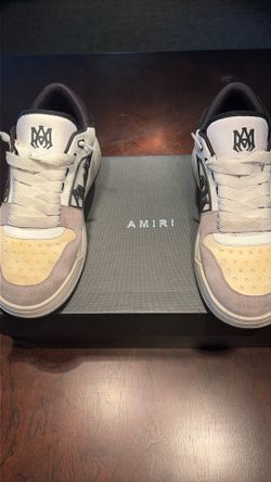 Amiri classic low white grey black