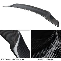 Brand New 2023-2026 HONDA ACCORD R STYLE REAL CARBON FIBER HIGHKICK DUCKBILL TRUNK SPOILER