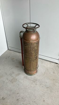 National Standard Antique Copper Fire Extinguisher