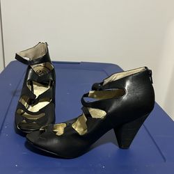 Black Strappy Heels
