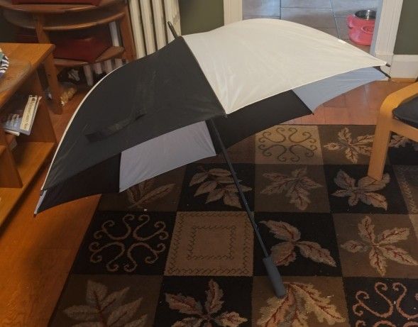 Large Black & White Umbrella